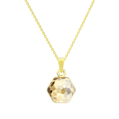 Kulonas "Fantāzija (Golden Shadow)" su Swarovski™ kristalais